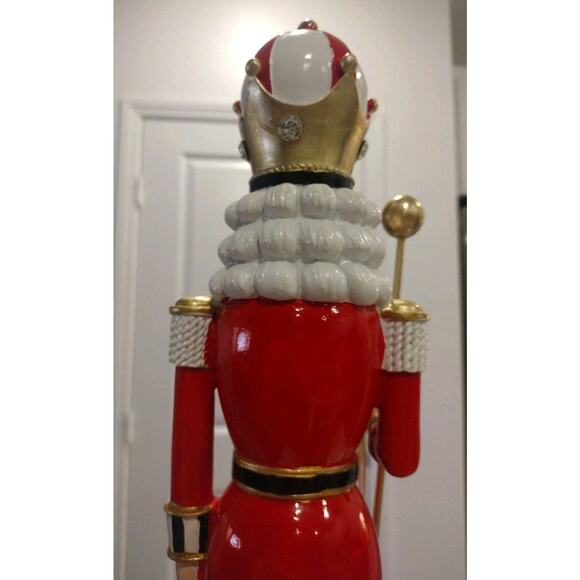 NEW~ Mackenzie Childs Inspired Courtly Check Christmas Nutcracker - Picture 5 of 5